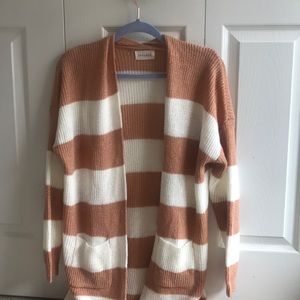 WOMENS L LONG CARDIGAN